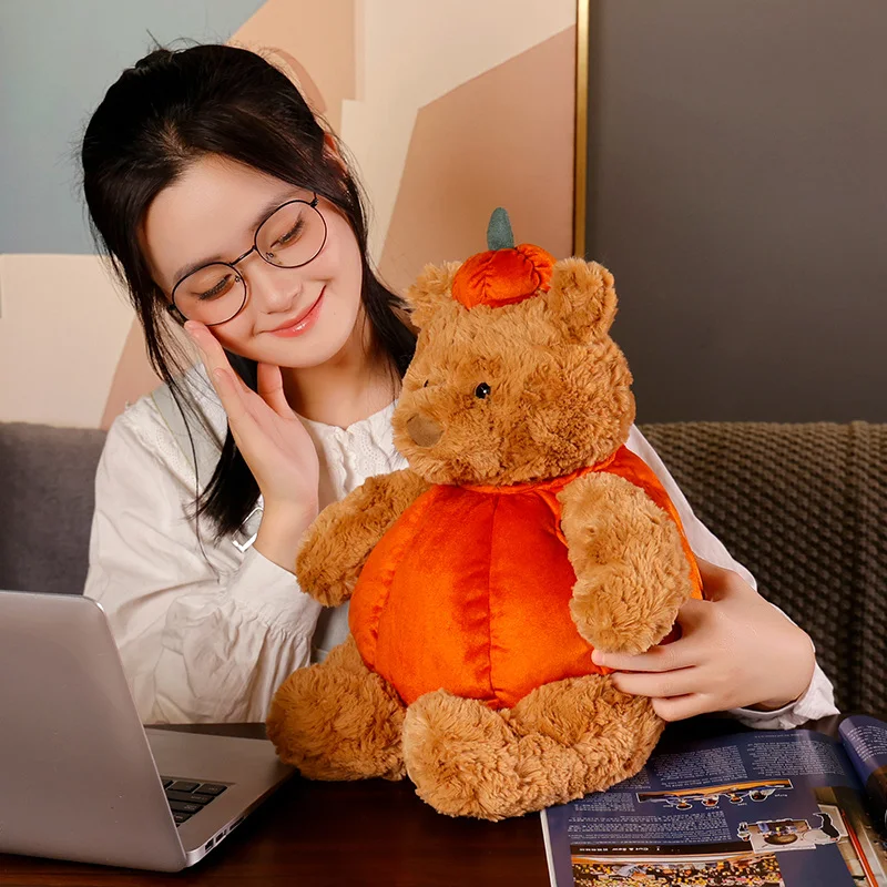 35 см милый креативный Медвежонок тыквы костюм может снять мягкий Мишка Хэллоуин