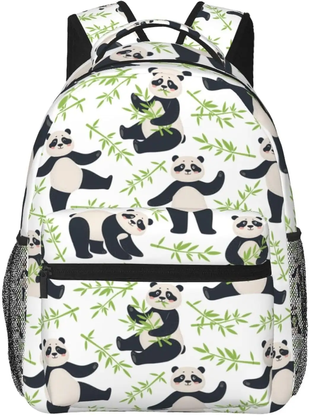 

Cute Panda Bamboo Backpack Casual Hiking Camping Travel Backpacks Lightweight Daypack Bag Women Men Bookbag
