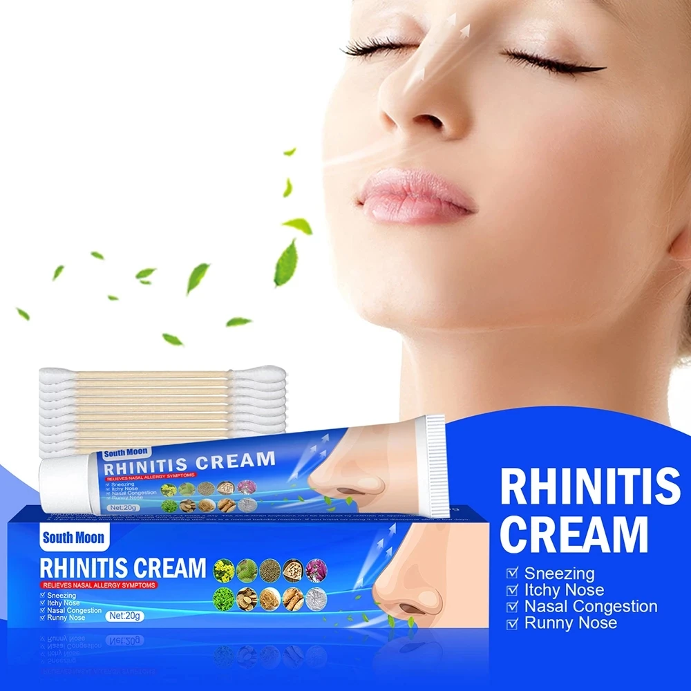 

10pcs rhinitis nose nasal cream sinusitis treatment allergic rhinitis Congestion Itchy herbal spray sinuses medical 20g