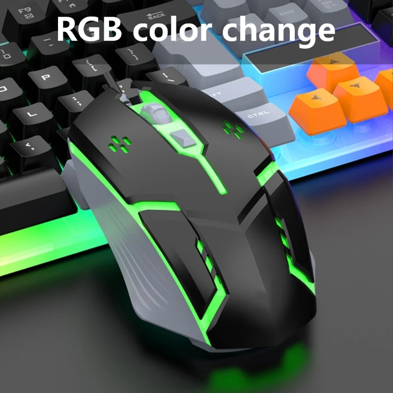 104-клавишная проводная клавиатура с режимами дышащей подсветки эргономичная для