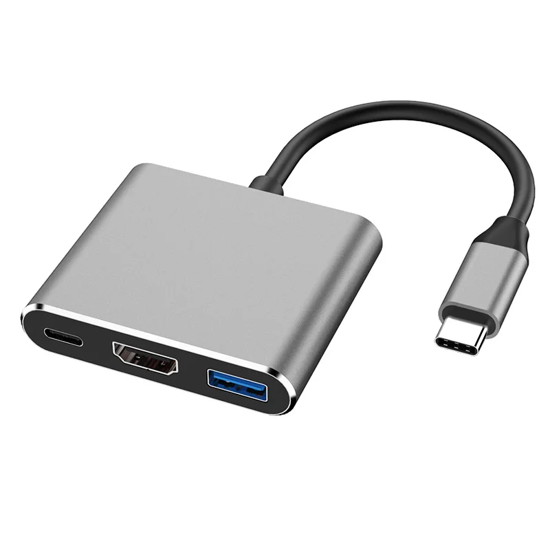 Адаптер концентратора VGA USB C 3.0, совместимый с Type-C и 4K, для MacBook, Samsung, Huawei, iphone, ноутбука, многопортовая зарядная док-станция (art.: 3920bd96da5ab) - 3920bd96da5ab