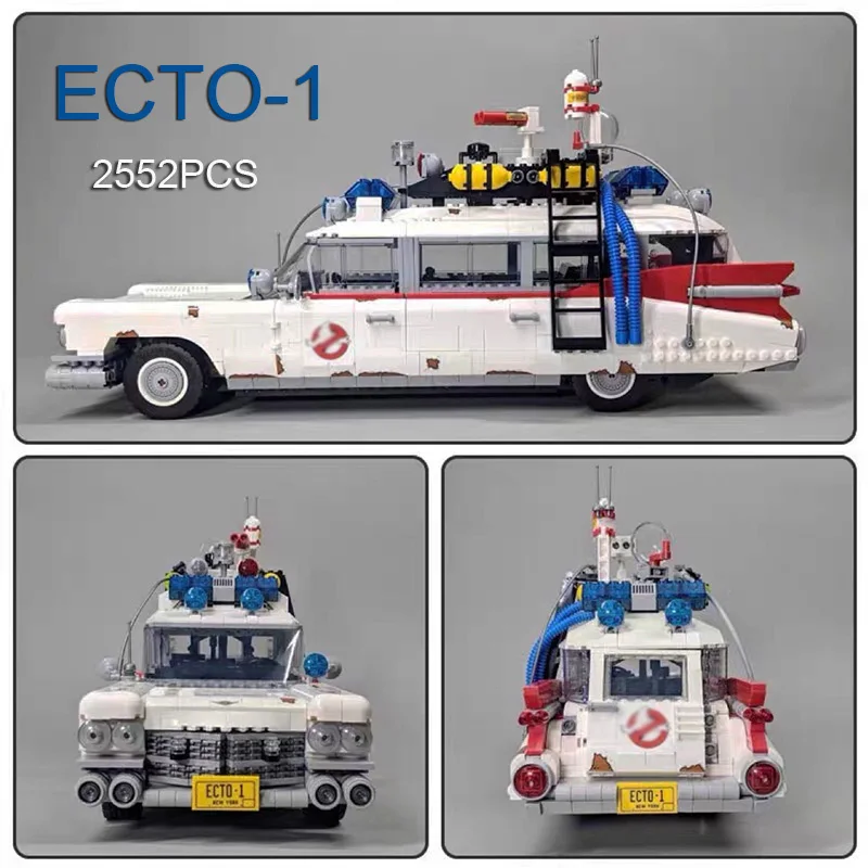 

50016 2352pcs Ecto Ghost busters Car Model Building block bricks Compatible 10274 Toys kids Christmas Gifts