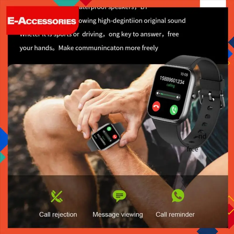 

Waterproof Ip67 Sleep Monitoring Watch Full-screen Heart Rate Blood Pressure Blood Oxygen Blood Glucose Monitoring Smartwatch