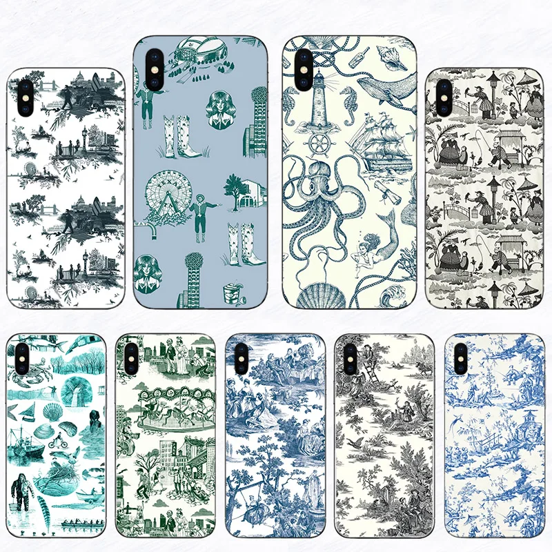 

Retro Wallpaper Design Mobile phone Case For Iphone 11 Pro XS Max 13 12 Mini SE 2020 Unique Shell X XR 6S 7 8 Plus 5S Hard Cover