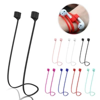 silicone anti lost earphone rope holder cable for airpods 1 2 3 gen wireless headphone neck strap cord string for air pods pro