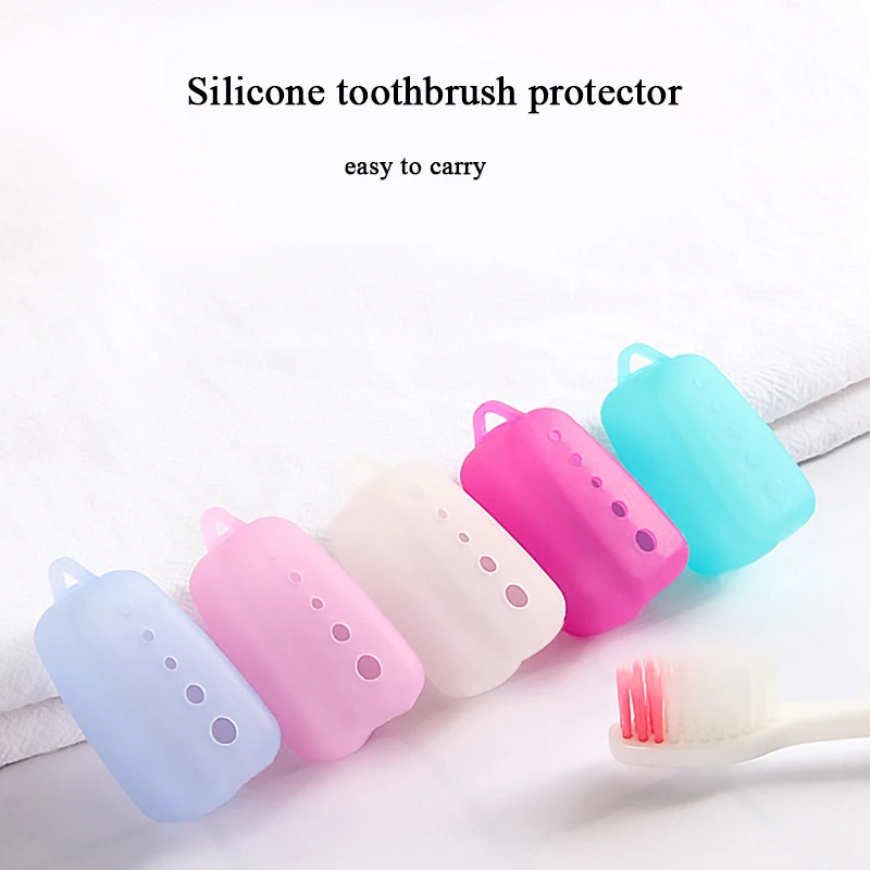 

5Pcs/Lot Portable Toothbrush Head Cover Case For Travel Hiking Camping Toothbrush Box Brush Cap Case Support Bathroom Accessory