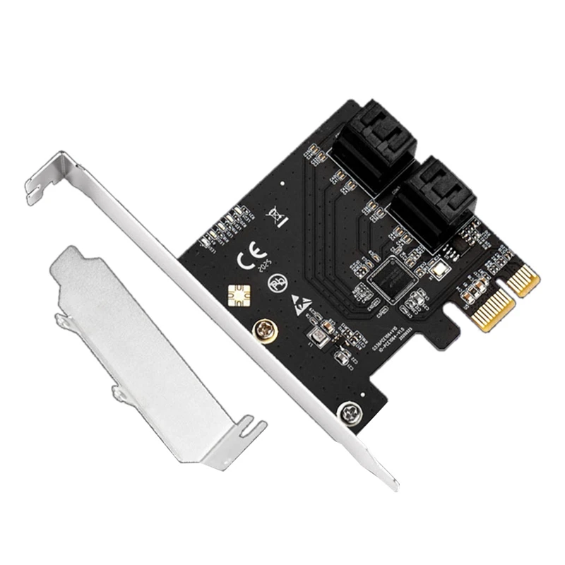 

Pcie 4 Ports 6G SATA III 3.0 Controller Card Non Raid Pcie 3.0 X1 Expansion Card With Low Profile Bracket