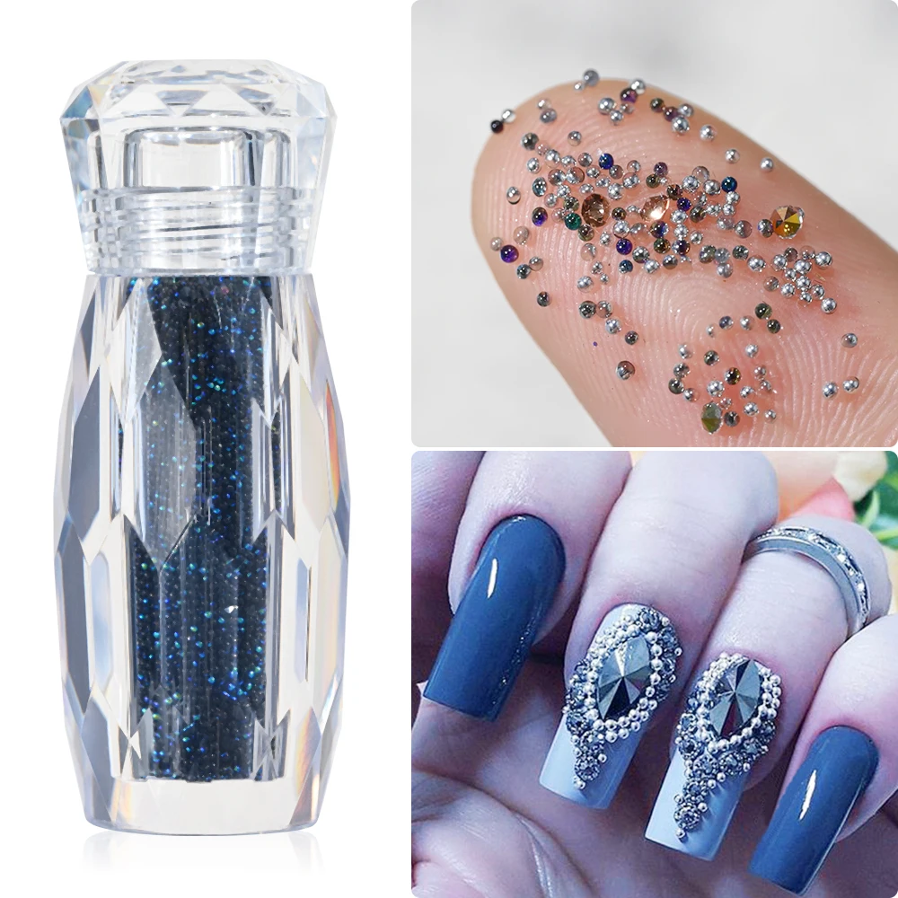 Мини-икра бусины для ногтей Стразы Подвески кристалл 3D маленькие шарики