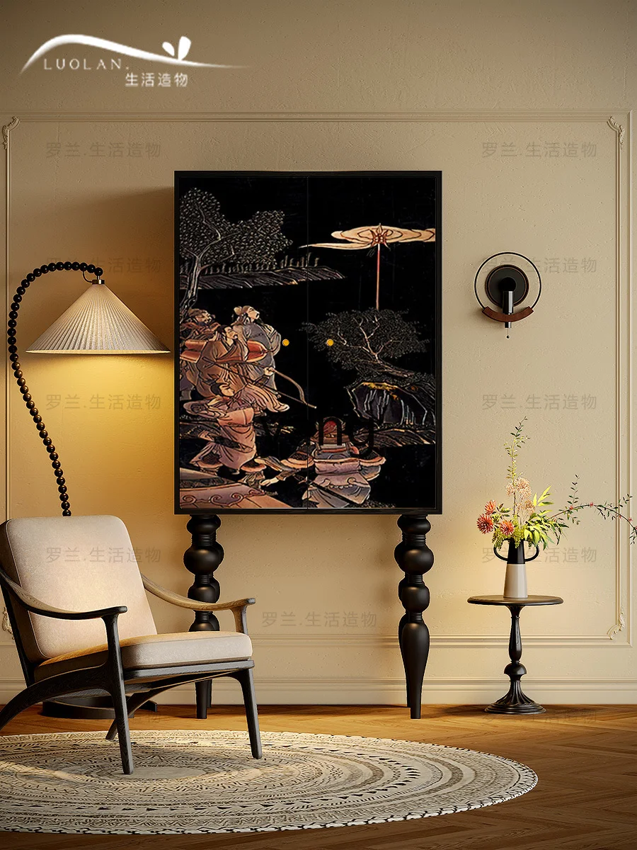 Шкафчик LXL с высокой ножкой классический художественный шкаф для дома спальни