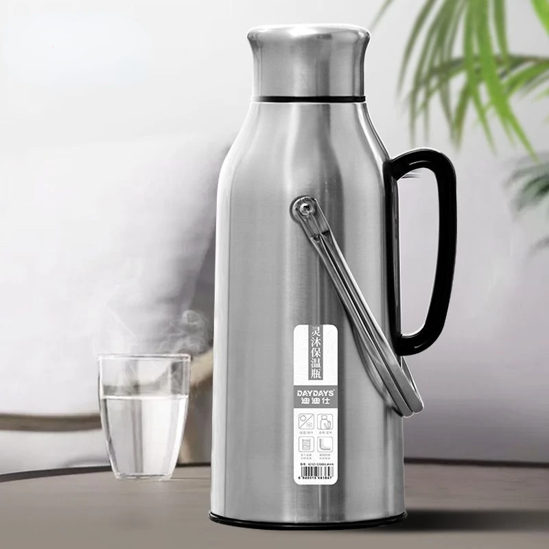 Термос из нержавеющей стали портативный термос с ручкой для домашнего кофе л/2 л