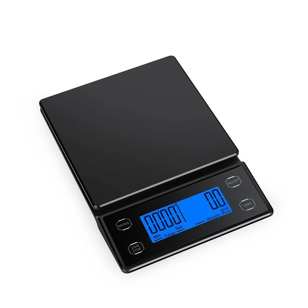 

Kitchen Weighing Scale Seasoning Powder Fruit Coffee Weight Balance Portable Measurement Countertop Scales with Mat