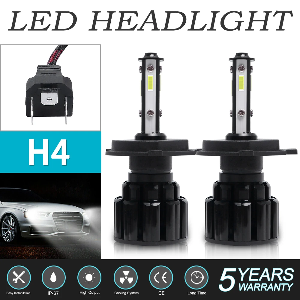 

Car LED Headlight Bulb H4 H7 LED H8 H9 H11 H13 5202 9004 9005 9006 9007 Headlamps 6500K 8000LM Auto Fog Light CSP Chip Bulbs 12V