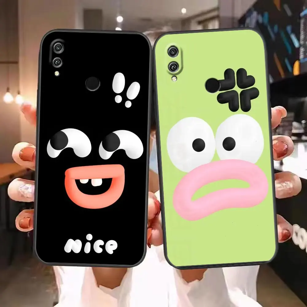 Case For HUAWEI Honor 9X 9 8 8X Max 80 70 60 50 30 20 10 10I NOTE 10 Lite Pro Case Funda Coque Shell Capa Funny Expression Face