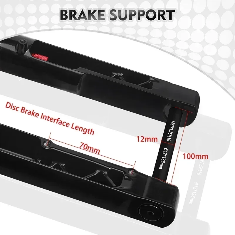 Велосипедная подвесная вилка BUCKLOS