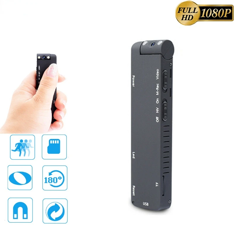 

1080P Secret Mini Camera Portable Night Vision Motion Detection Camcorder Smart Home Security Surveillance Small Video Recorder