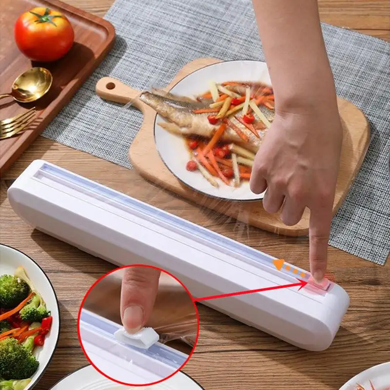 

Utensils Wrap Accessories With Plastic Aluminum Dispensers Dispenser Film And Cling Foil Foil Kitchen Storage Food Cutter Holder