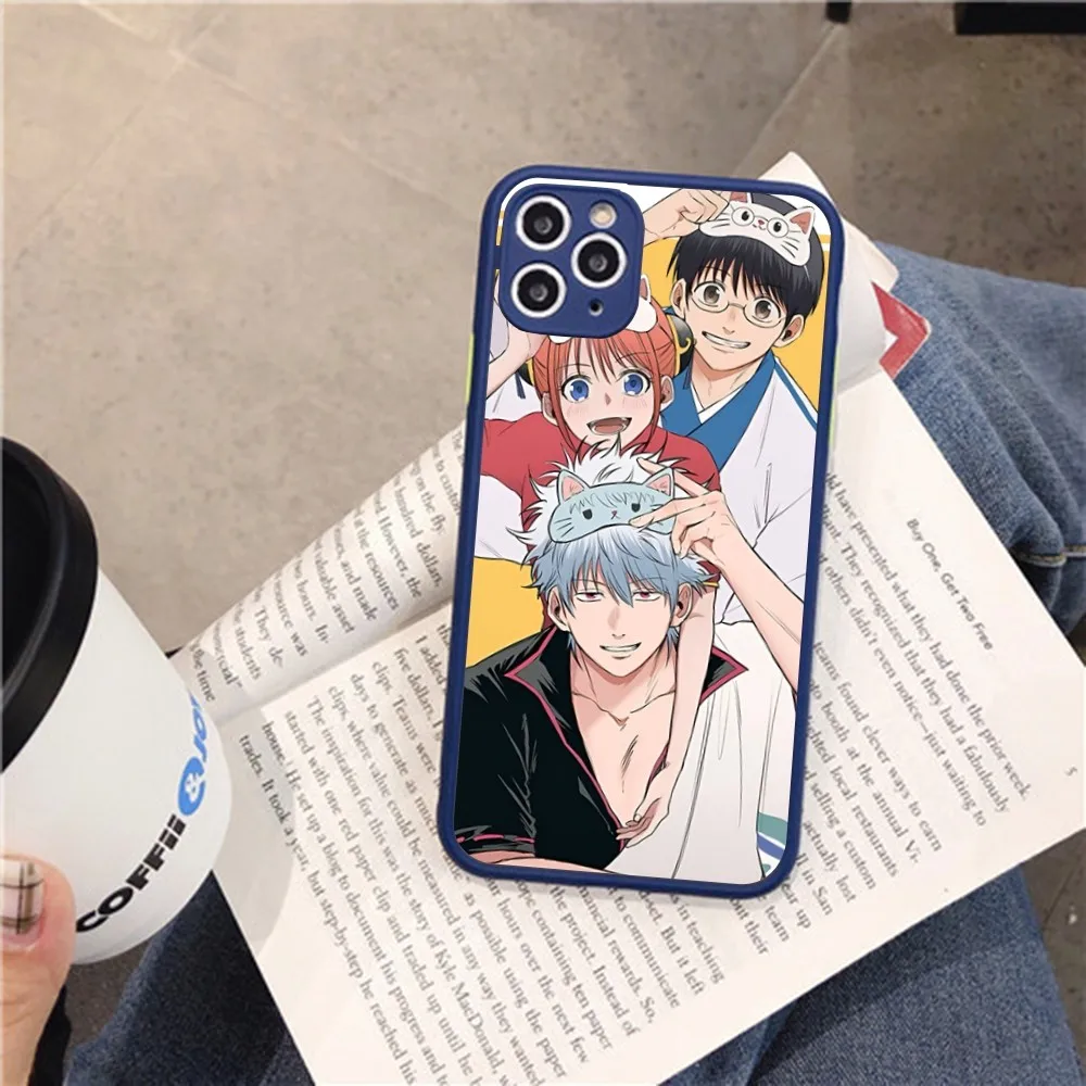 Gintama Japanese Anime Classic Phone Case For IPhone 14 11 12 13 Mini Pro Max 8 7 Plus X XR XS MAX Translucent Matte Cover