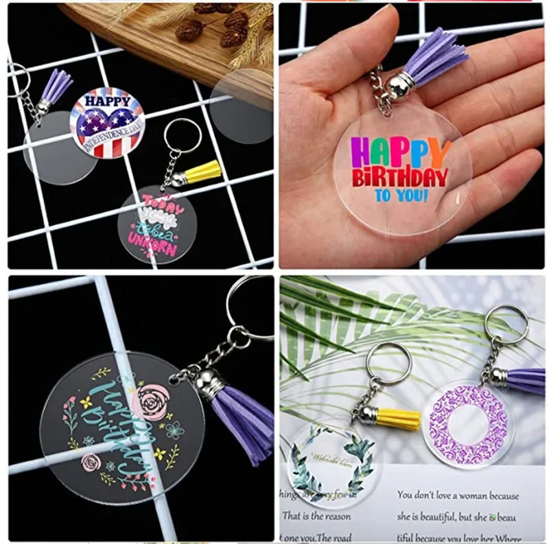 Круглый прозрачный плексиглас пластик ПММА акриловый круглый лист доска