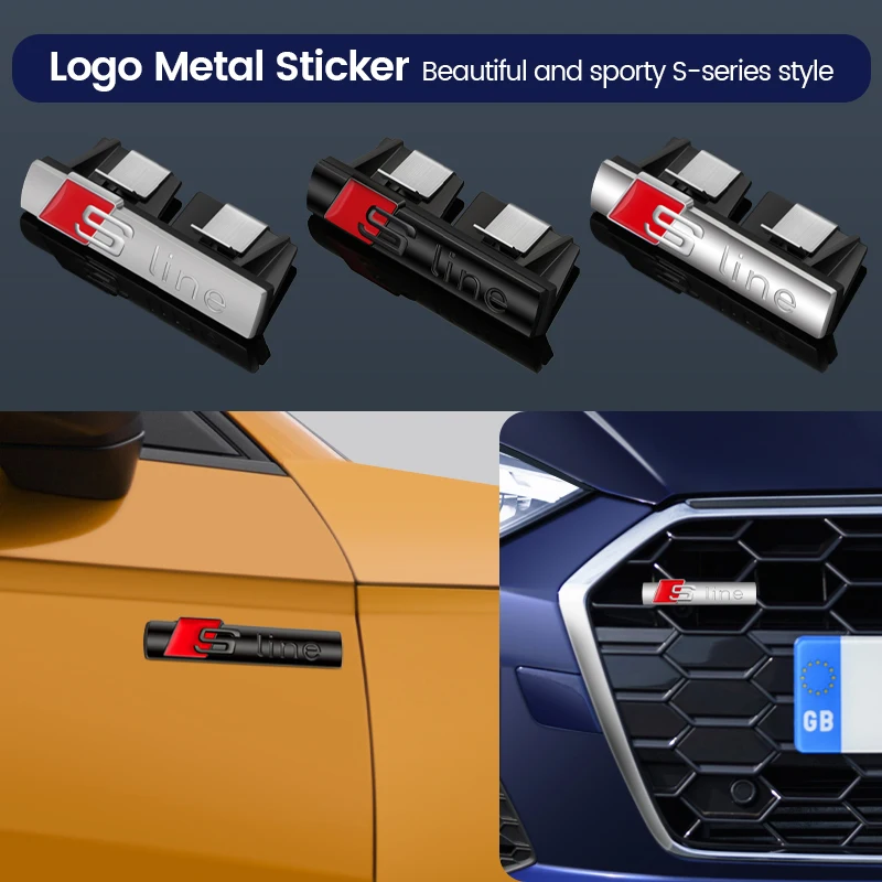 Автомобильный значок SLINE передняя решетка багажника декоративная наклейка