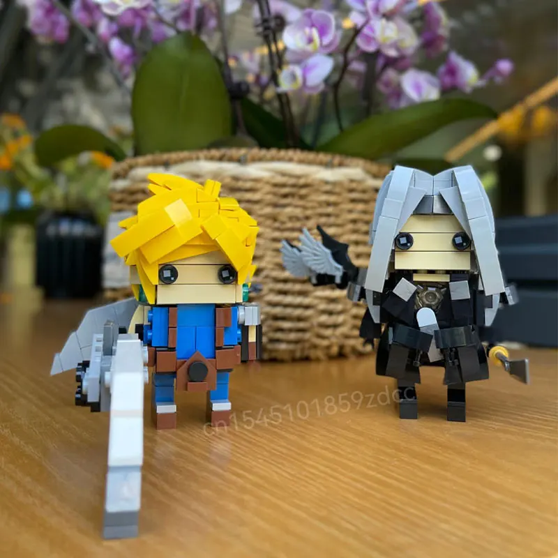 

Moc Final Fantasied Action Figures Cloud Sephiroth Building Blocks Set Game Brickheadz Bricks Assembled Toys for Children Gifts