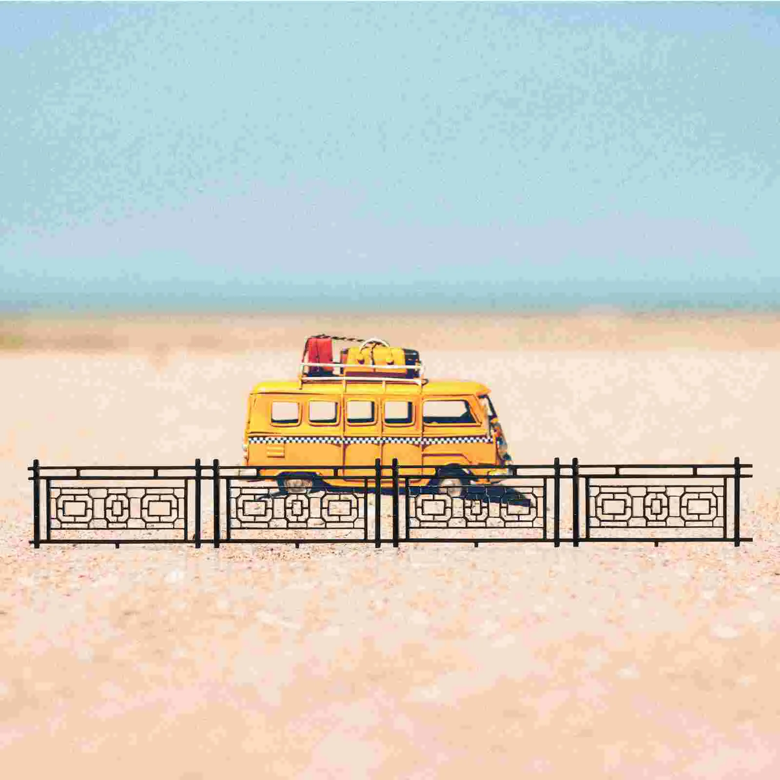 Собранная вручную песочница архитектурная модель перила украшение сада