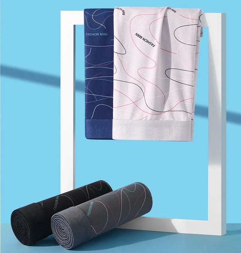 8Pcs Boxer Mens Fashion Underwear Men Underpants Male Printed Boxer Men Panties Shorts Underwear Boxer Shorts Comfortable Boxer