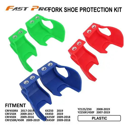 

Motorcycle Fork Shoe Guard Protection Kit For YAMAHA YZ125 YZ250 2008-2021 YZ250F YZ450F 2007-2021 YZ250FX WR250F WR450F 2021