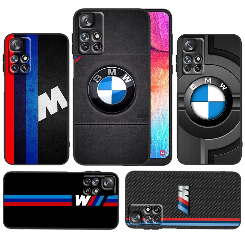 

Red Blue Car BMW For Xiaomi Redmi 12C 11 A1 Plus 10 10X 9T 9C 9C 8 7 6 4G 5G Silicone TPU Soft Black Phone Case Coque Capa Cover