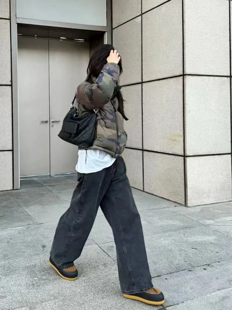 Shpmishal корейская модная новая свободная повседневная куртка 2024 осенне-зимняя