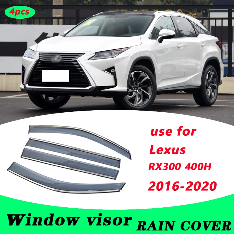 

For Lexus RX300 2016-2020 RX400H Plastic Window Visor Vent Shades Sun Rain Deflector Guard 4PCS/SET