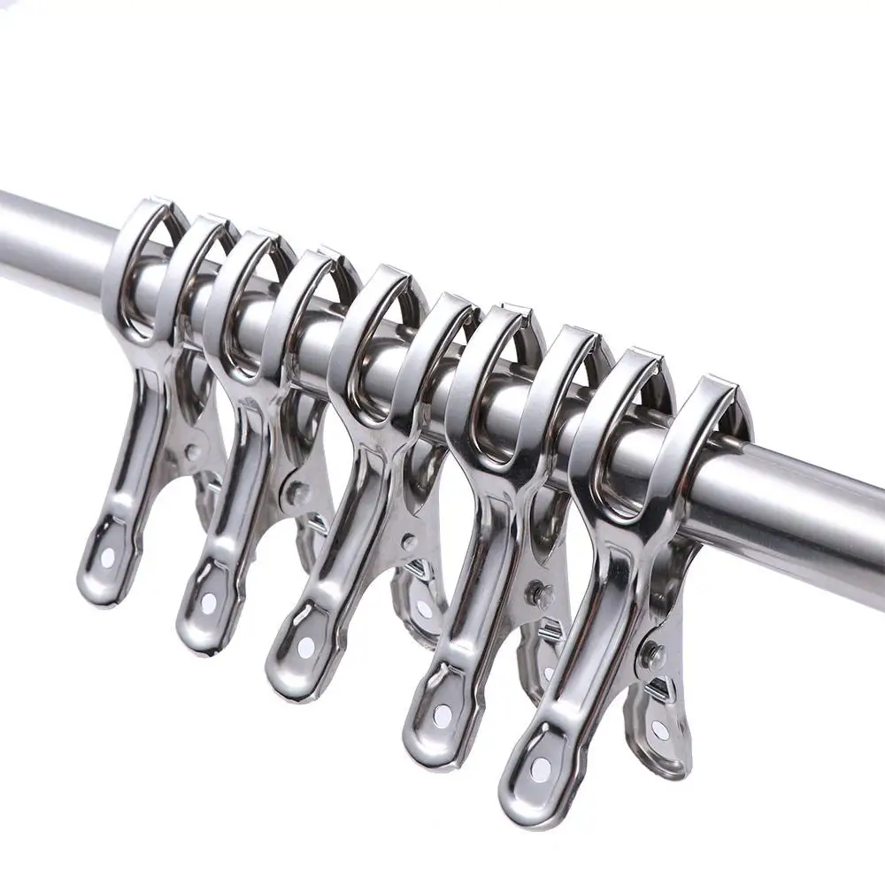 

Metal Stainless Steel For Coat Pants Laundry Clothing Washing Drying Hanger File Clip Clothes Pegs Sealing Clip Clothes Pins