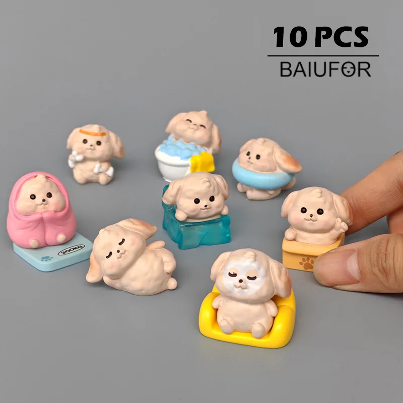 10 шт. мультяшная фигурка щенка собака сделай сам ландшафтный домашний милый