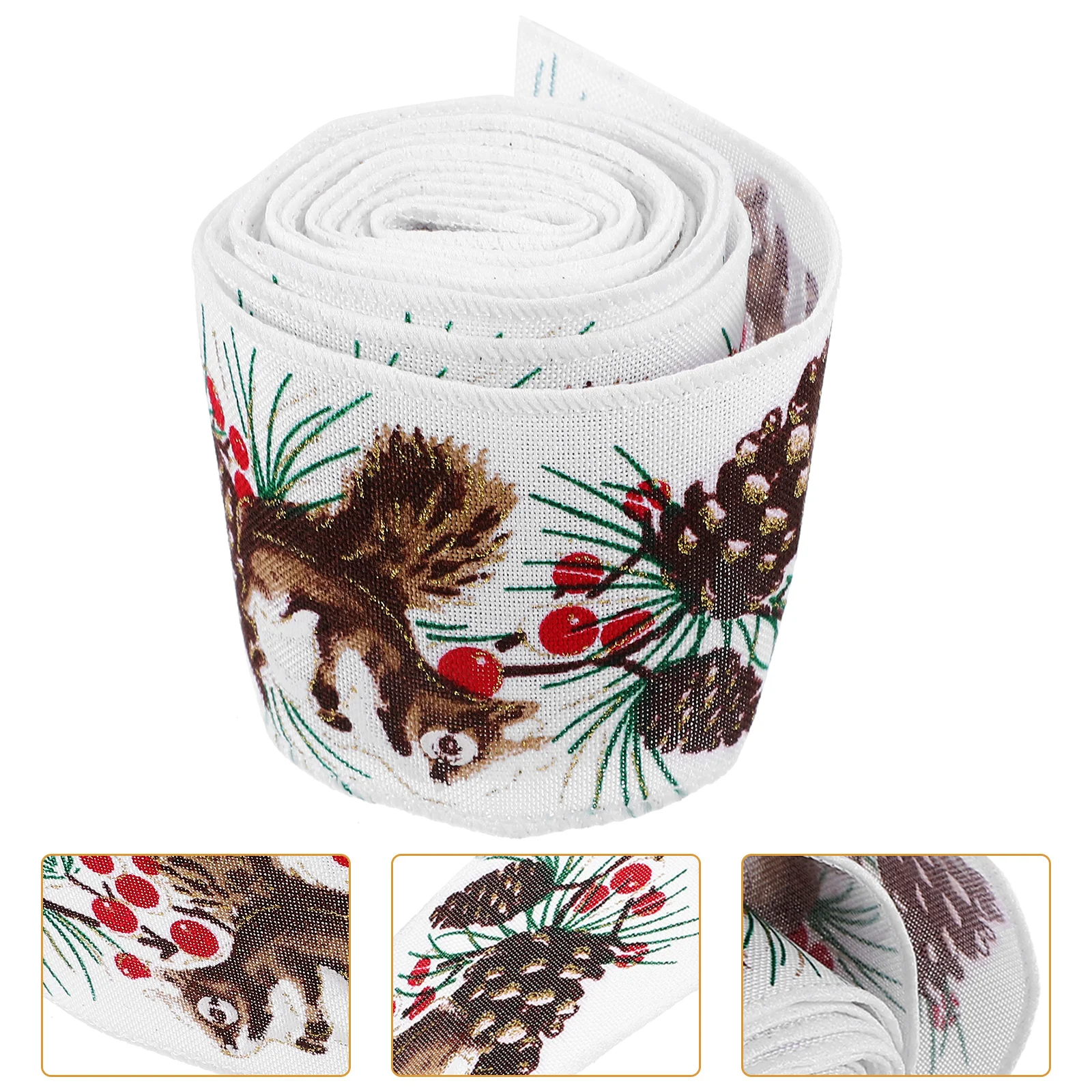Рождественская лента проводной бант ручной работы с краями детские подарки на