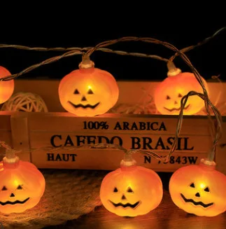 

Halloween jack-o'-lantern led ghost skull jack-o'-lantern Halloween decoration led light string