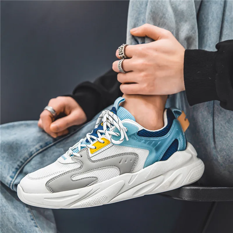 Breathable Comfortable Casual Sneakers Men's  Adult Teenagers Outdoor Running Shoes Walking Shoes School Sports Shoes 39-44