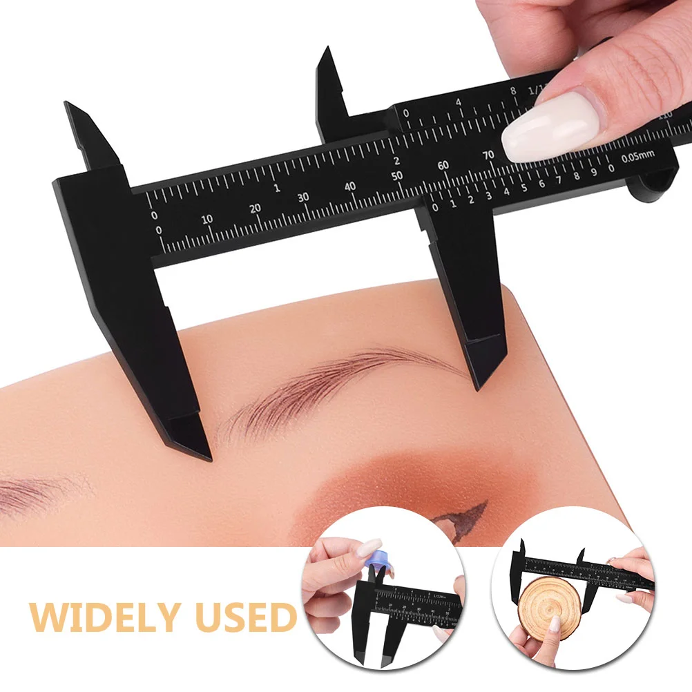 10 шт. штангенциркуль для бровей измерительная линейка карманная