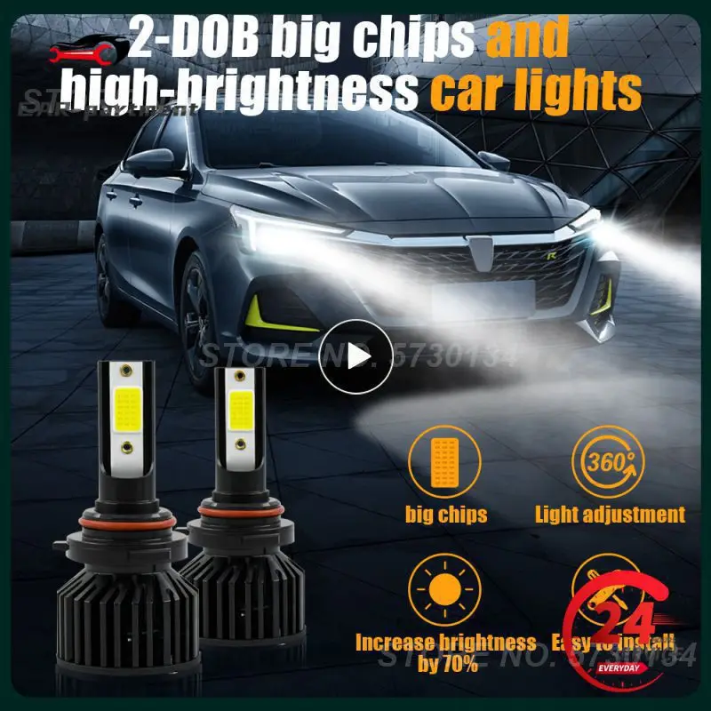 

1~8PCS Car Fog Bulbs 40w Superbright Car Led Lights Spotlight Car Accessories Fog Light Mini 360° Lighting Car Led Fog Lights