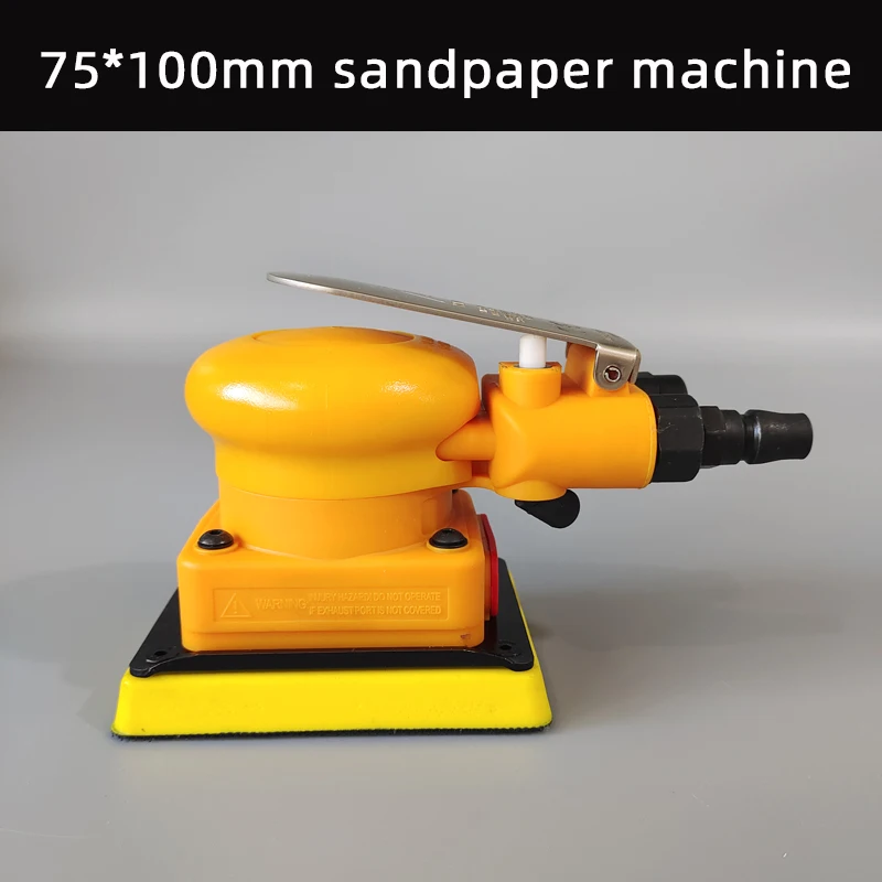 Pneumatic Orbital Rectangular Square  75/100mm Air Sander Pad Grinder Polisher Sanding Tool KOVAX Beauty Sandpaper Car Paint