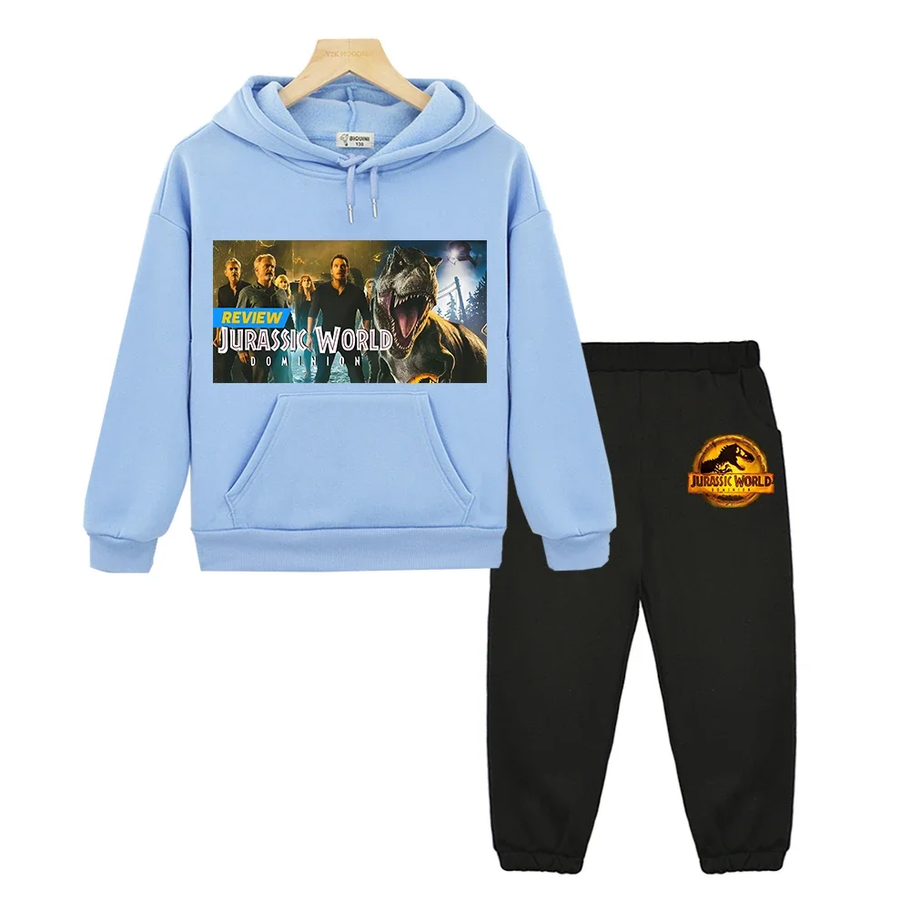 Детский Эксклюзивный Комплект Одежды С Капюшоном И Динозавром Осенний Флисовый