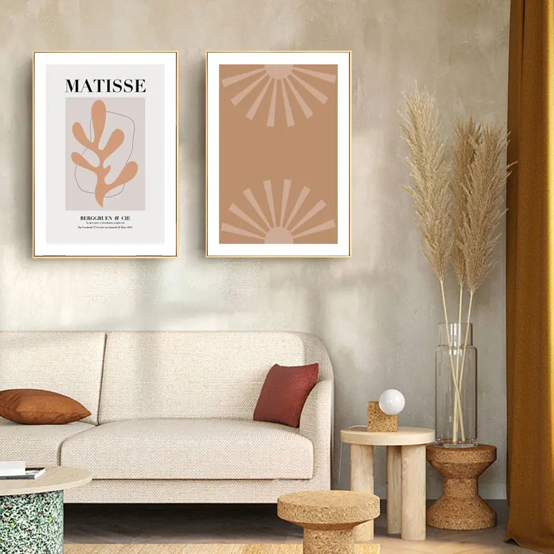 Минималистичное искусство матиссе настенный Декор живопись современный