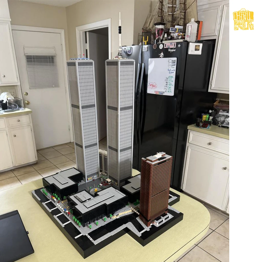 Строительные блоки MOC TT019 архитектура мирового торгового центра модель масштаба