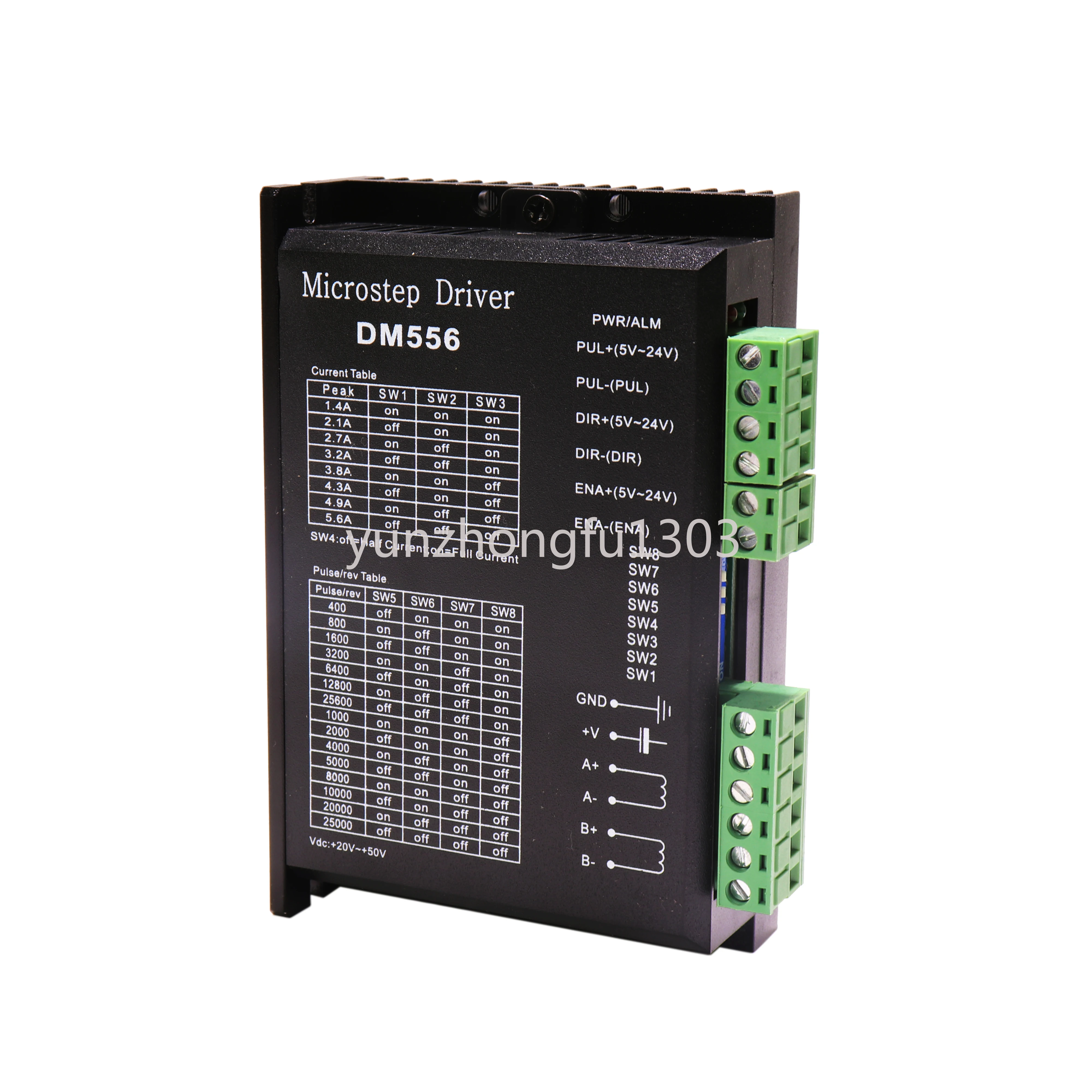 

Motor Drive DM556 24-50VDC 118 * 87 * 33mm Stepping Motor Driver CNC Stepping Motor NEMA23 Step 12v