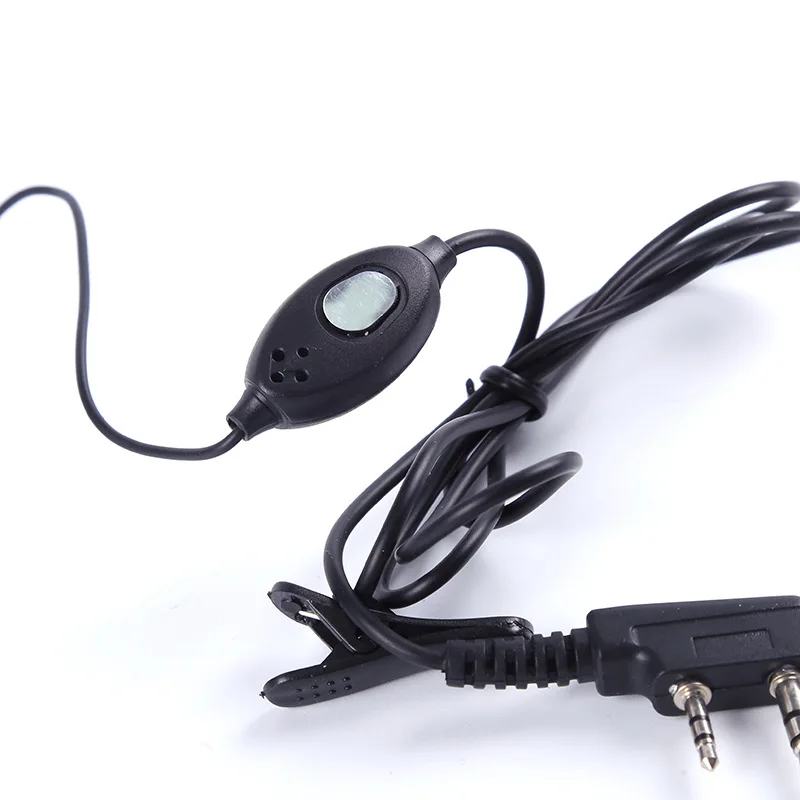 Walkie Talkie Two Pin M Plug K Plug Walkie Talkie Headset Earpiece with Mic PTT for Motorola Two Way Radio Walkie-talkie Earhook