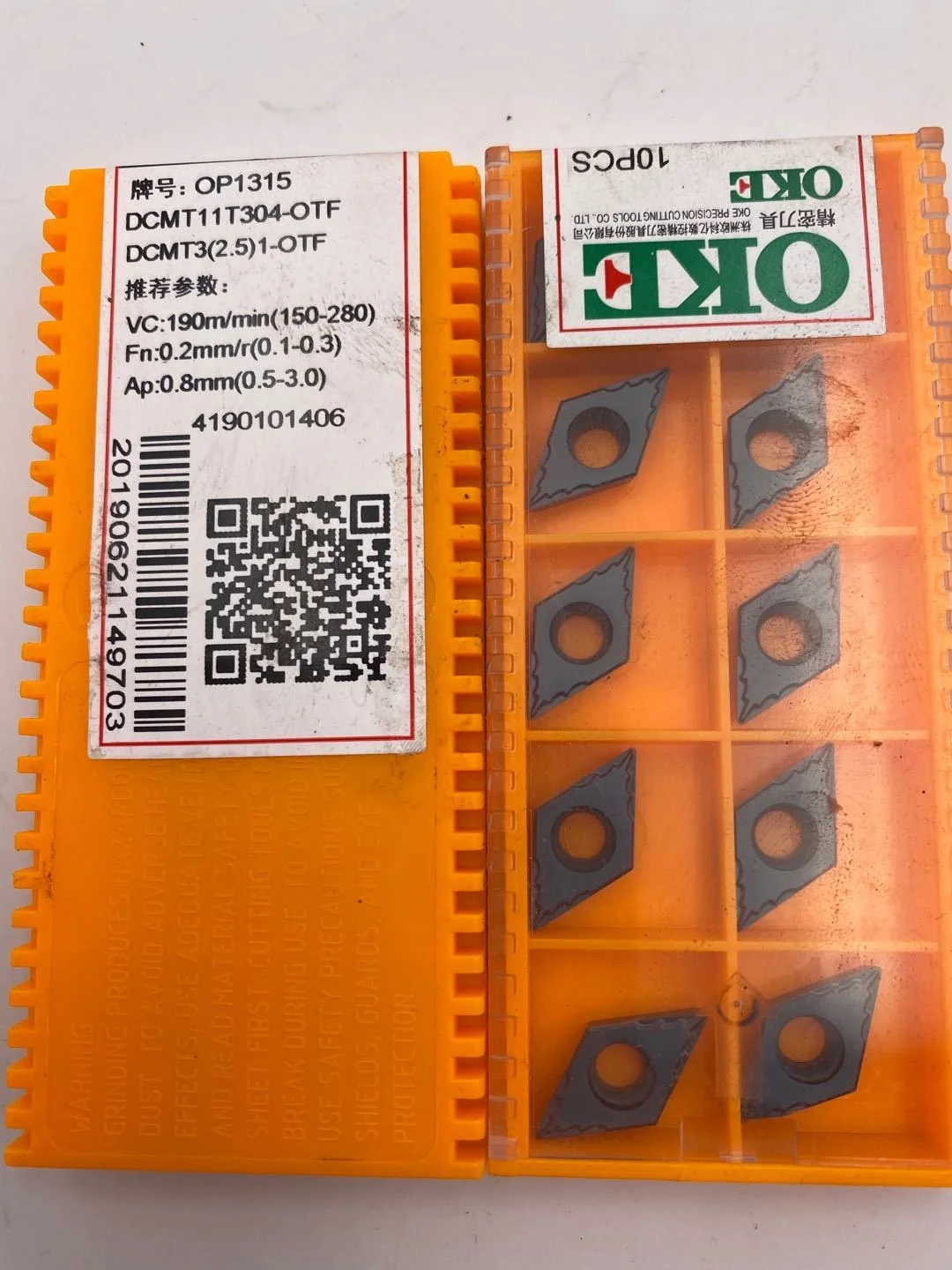 

Okedcmt11t304-otf op1315, предварительно аукцион, запрошенные карбидные режущие инструменты