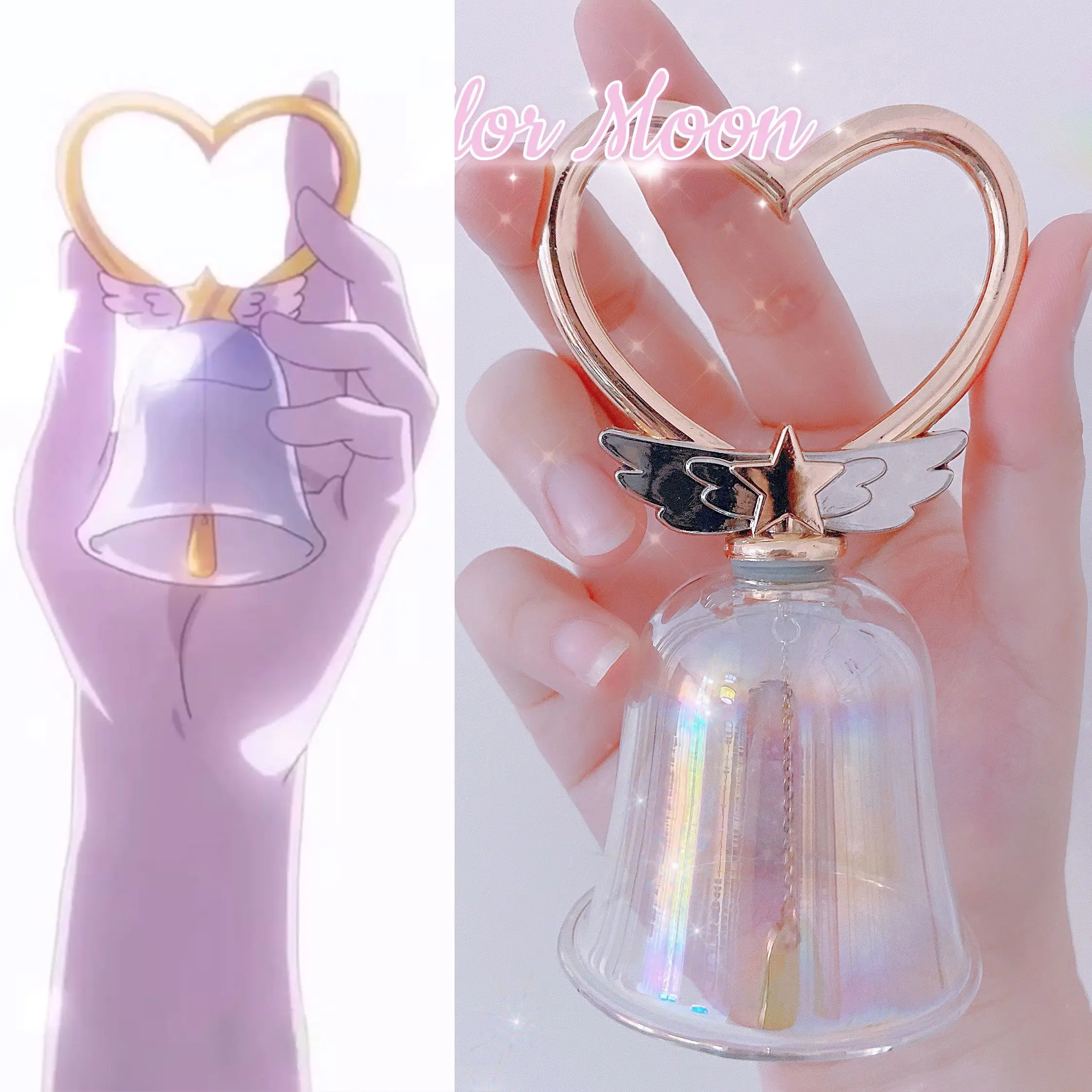 

Anime Sailor Moon Crystal Carillon Glass Handbell DIY Set Need To Assemble Eternal Movie 2021 Limited Chibiusa Cosplay Prop Gift