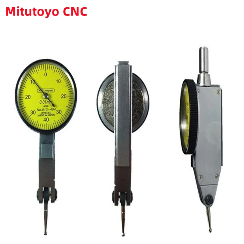 

1Pcs Mitutoyo CNC Lever Table Dial Indicator 0-0.8mm 0.01mm Gauge Scale Metric Dovetail Rails Indicator Measuring Tool 513-404