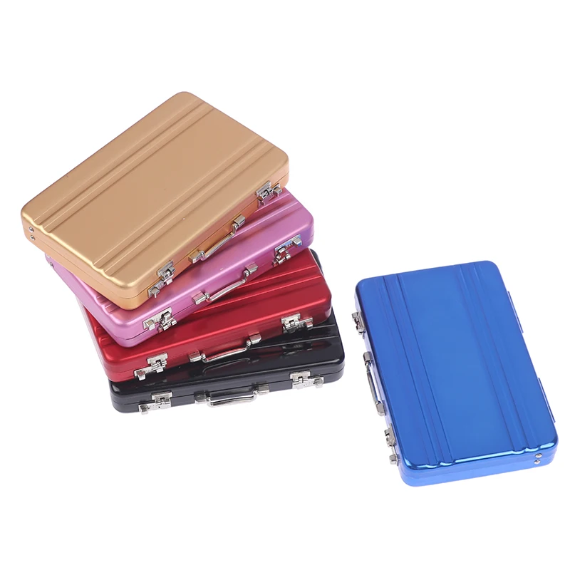 

Mini Suitcase Password Cash Money Box Dolls Furniture Model Pretend Play Game Toys For Dollhouse Aceessories Kids Gift