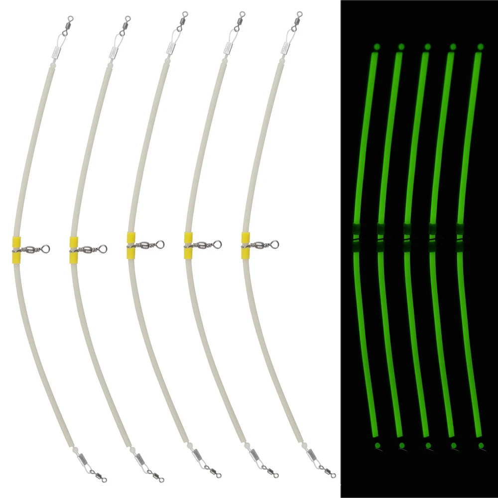 

20/40Pcs Fishing leader line 3 Way Cross-line Swivels Wire leader Luminous T Shape Swivel surf fishing rig catfishing tackle