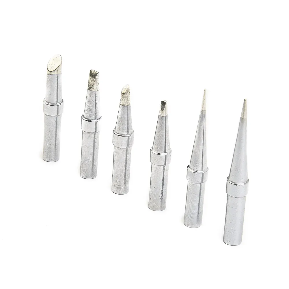 6Pcs/Set Soldering Iron Tips Replacement ET Soldering Iron Tips For Weller WE1010NA WESD51 PES50/51 LR21 Series Solder Rework To enlarge