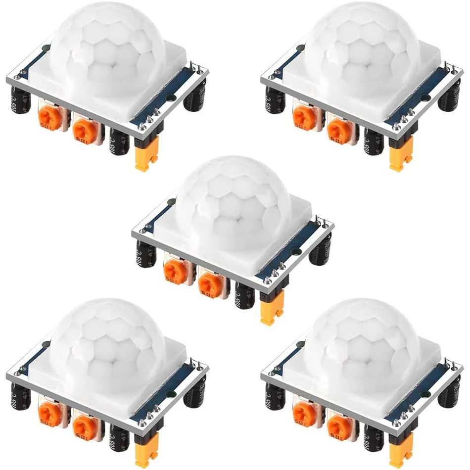 

5pcs HC-SR501 Adjustable IR Pyroelectric Infrared PIR Motion Sensor Detector PID Modules for Arduino